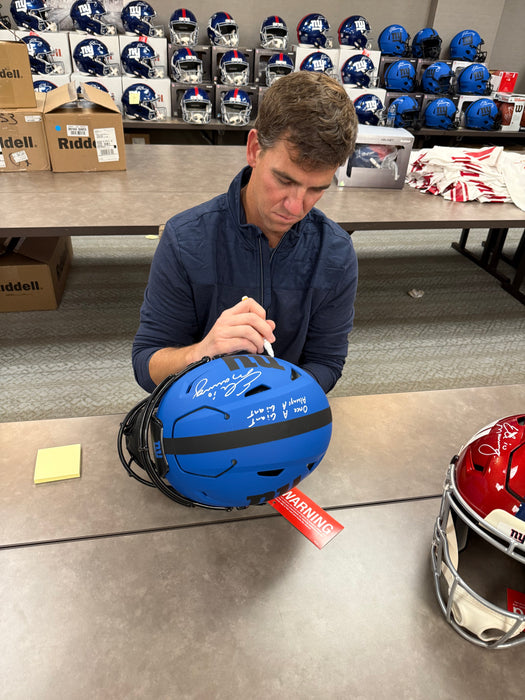 Eli Manning Autographed NY Giants Rave Speed Flex (Fanatics)