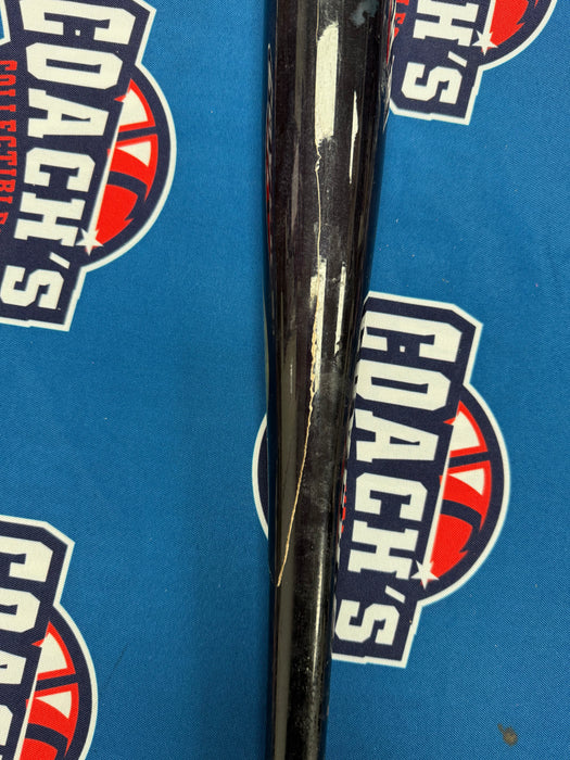 Ronny Mauricio Autographed GAME USED Bat from 2025 Season w/ Inscr (JSA)