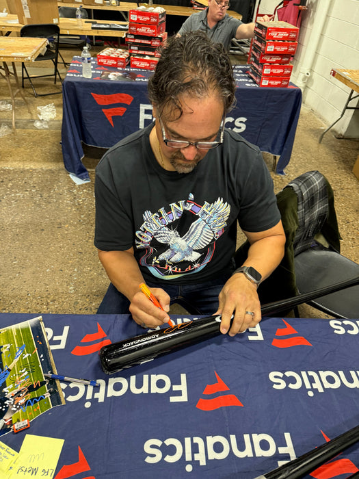 Mike Piazza Autographed Rawlings Black Pro Model Bat w/ Last to Wear 31 (Fanatics)