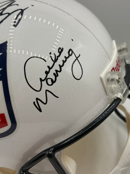 Peyton, Archie & Eli Manning Family Autographed Full Size NFL Shield Replica vsr4 Helmet (Fanatics)