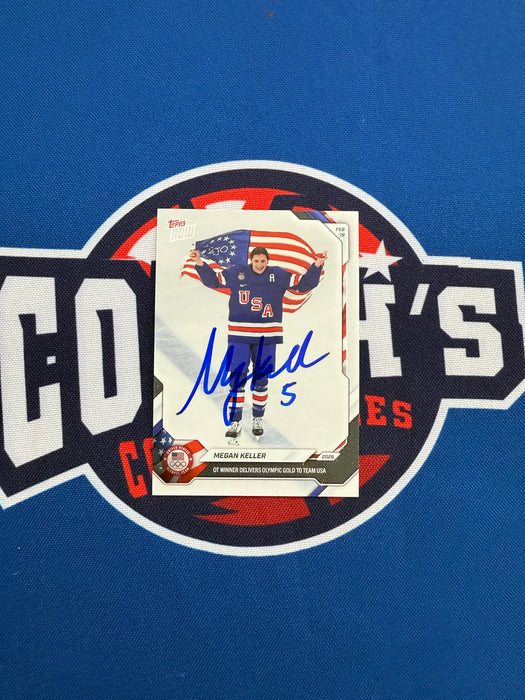 Megan Keller Autographed 2026 Topps Now USA Hockey Card #15 (GTP)