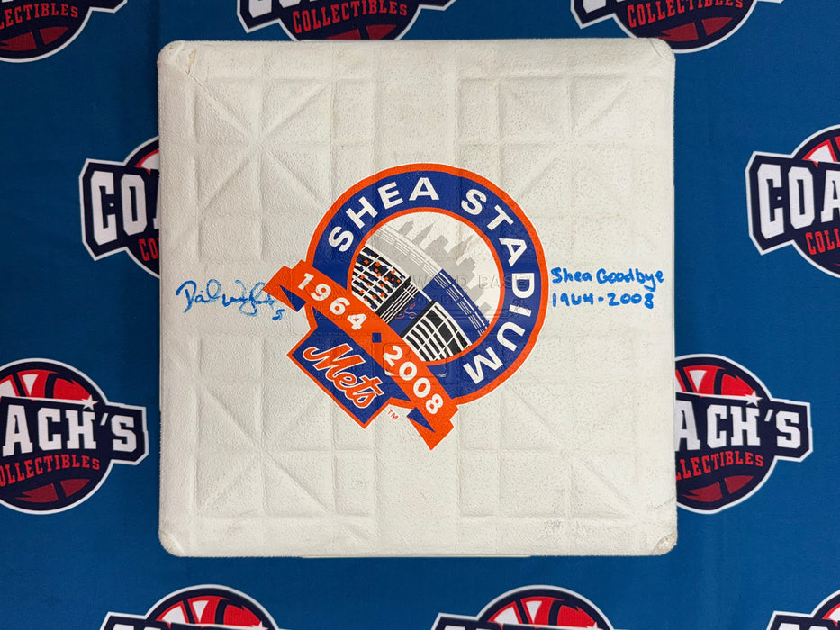 David Wright Autographed Full Size NY Mets 2008 Final Season Commemorative Base w/ Shea Goodbye 1964-2008 Inscription (JSA)