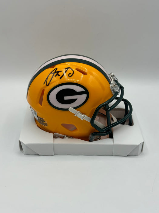 Aaron Rodgers Autographed Green Bay Packers Speed Mini Helmet  (Fanatics)