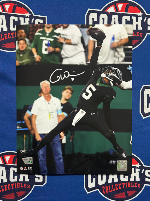 Garrett Wilson Autographed 11x14 Catch of the Year Photo  (Fanatics)