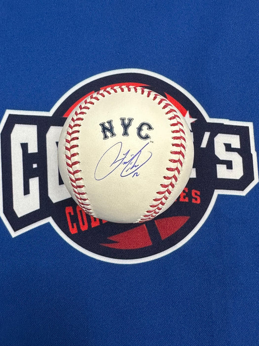 Francisco Lindor Autographed Official Mets City Connect Baseball (Fanatics/MLB)