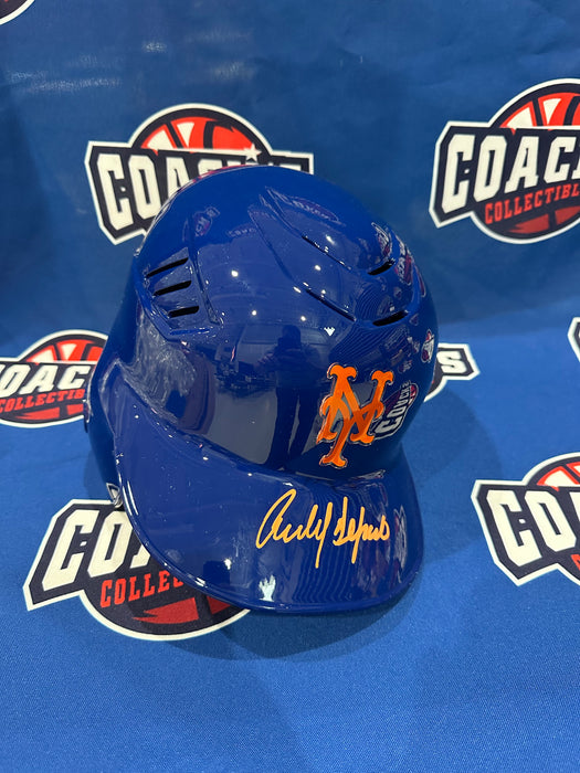 Carlos Delgado Autographed NY Mets AUTHENTIC CoolFlo Batting Helmet (JSA)