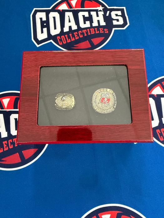 Tampa Bay Buccaneers 2pc Replica Super Bowl Rin Set with Display Box