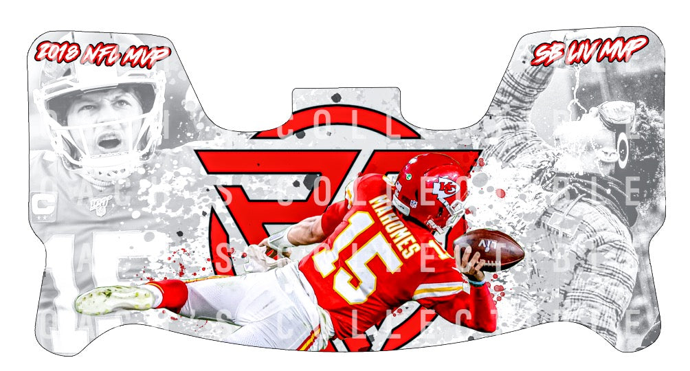 Patrick Mahomes Custom Visor for Any Full Size Riddell Helmet-3 Styles (Universal Fit)
