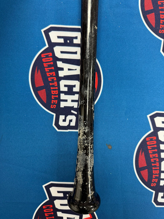 Ronny Mauricio Autographed GAME USED Bat from 2025 Season w/ Inscr (JSA)