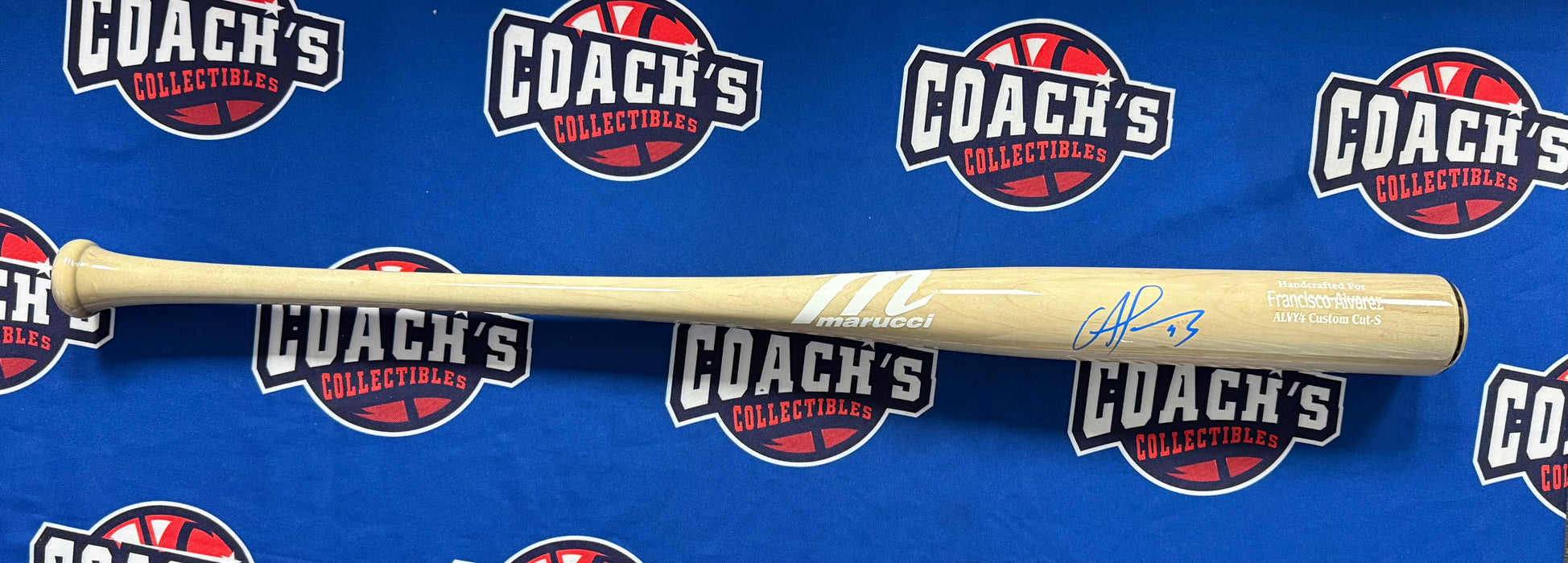 Francisco Alvarez Autographed Marucci Game Model Bat (JSA)