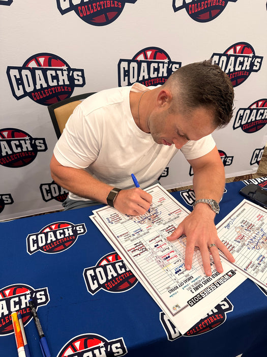 David Wright Autographed 2015 World Series Game 3 Replica Lineup Card with Inscription (JSA/MLB)