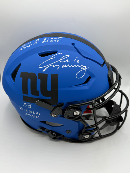 Eli Manning Autographed NY Giants Rave Speed Flex (Fanatics)