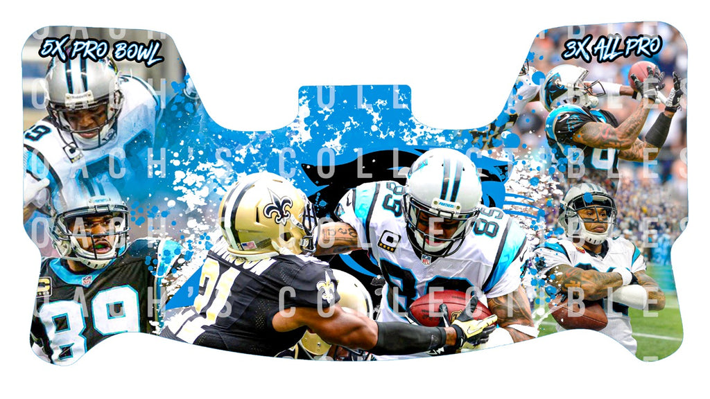 custom football helmets with visor Steve Smith Custom Visor for Any Full Size Riddell Helmet (Universal F —  Coach's Collectibles