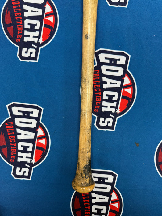 Ronny Mauricio Autographed GAME USED Bat from 2025 Season w/ Inscr (JSA)