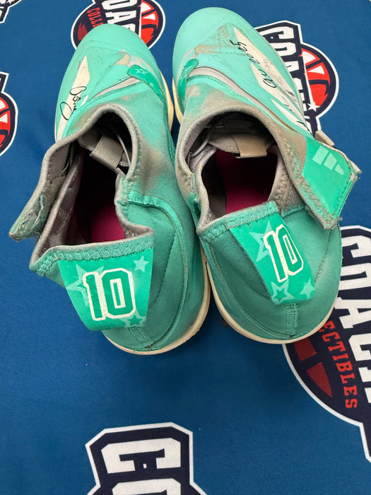 GAME USED Ronny Mauricio Autographed PAIR of Adidas Cleats w/ Game Used 2025 Inscription (JSA)