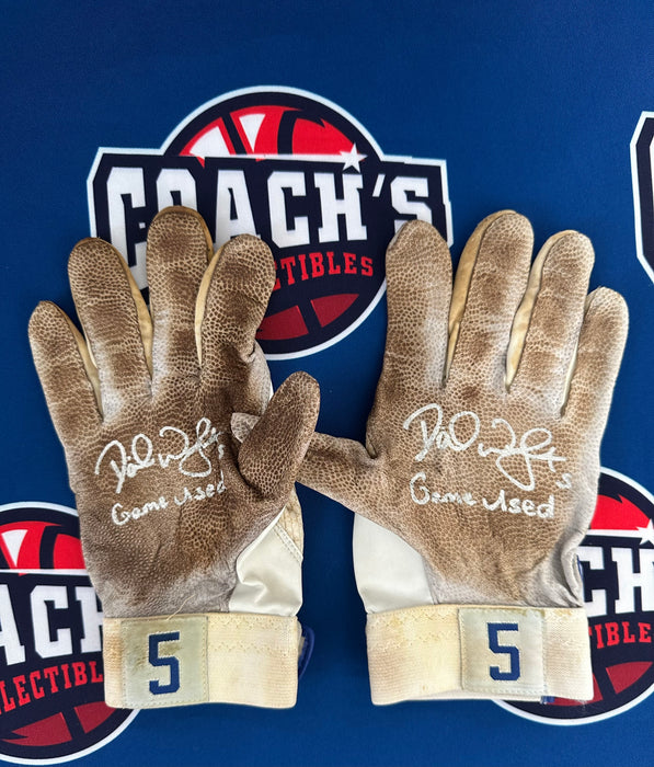 GAME USED David Wright Autographed PAIR of Nike Batting Gloves w/ Game Used Inscription (Beckett)