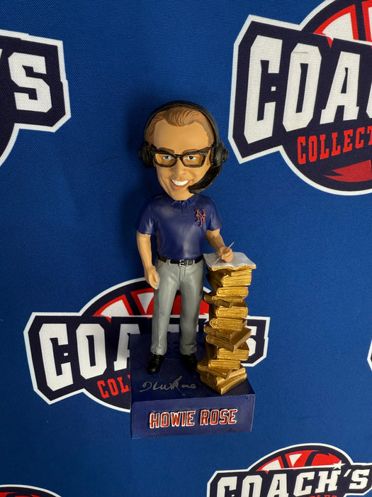 Howie Rose Autographed Talking Bobblehead w/ Put it in the books (JSA)
