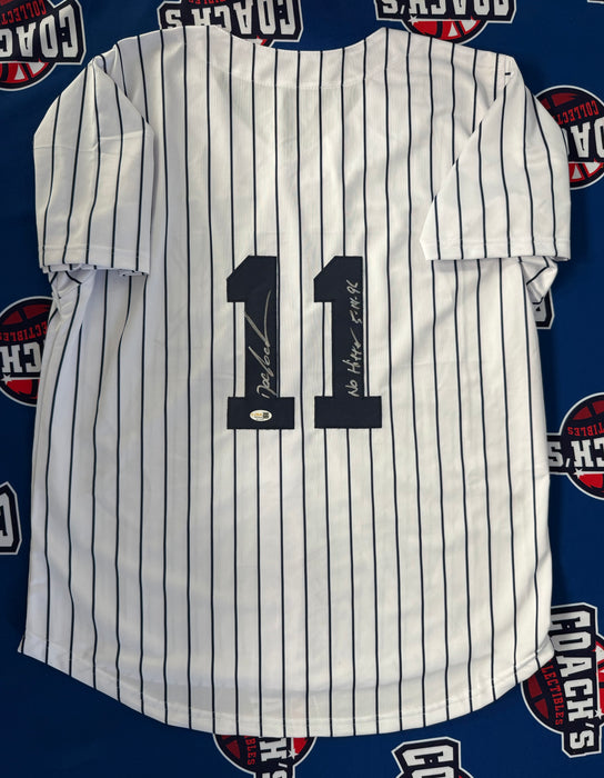 Dwight “Doc” Gooden Autographed CUSTOM Yankees Jersey with No Hitter 5-14-96 Inscription (JSA)