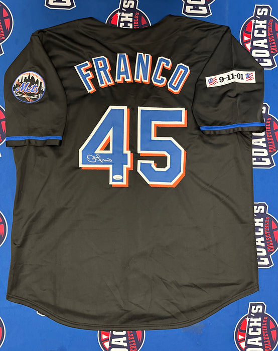 John Franco Autographed NY Mets CUSTOM Black Jersey (JSA)