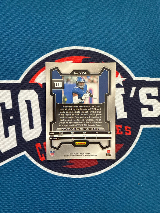 Kayvon Thibodeaux Autographed 2023 Panini Prizm #224 Card (GTP)