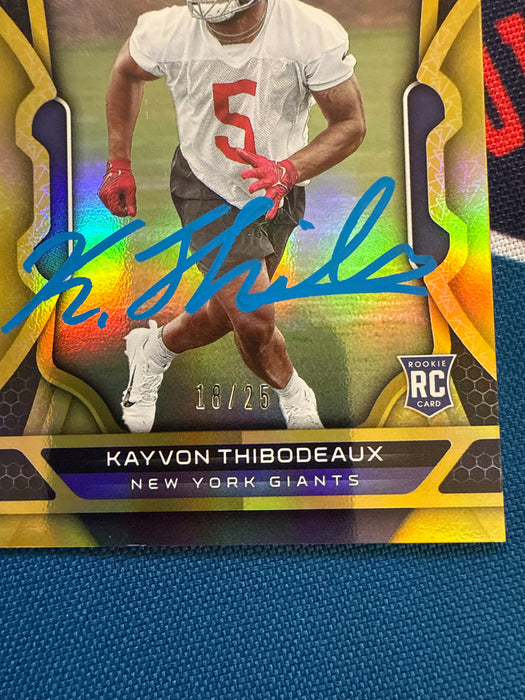 Kayvon Thibodeaux Autographed 2022 Panini Certified 18/25 Rookie Card (GTP)