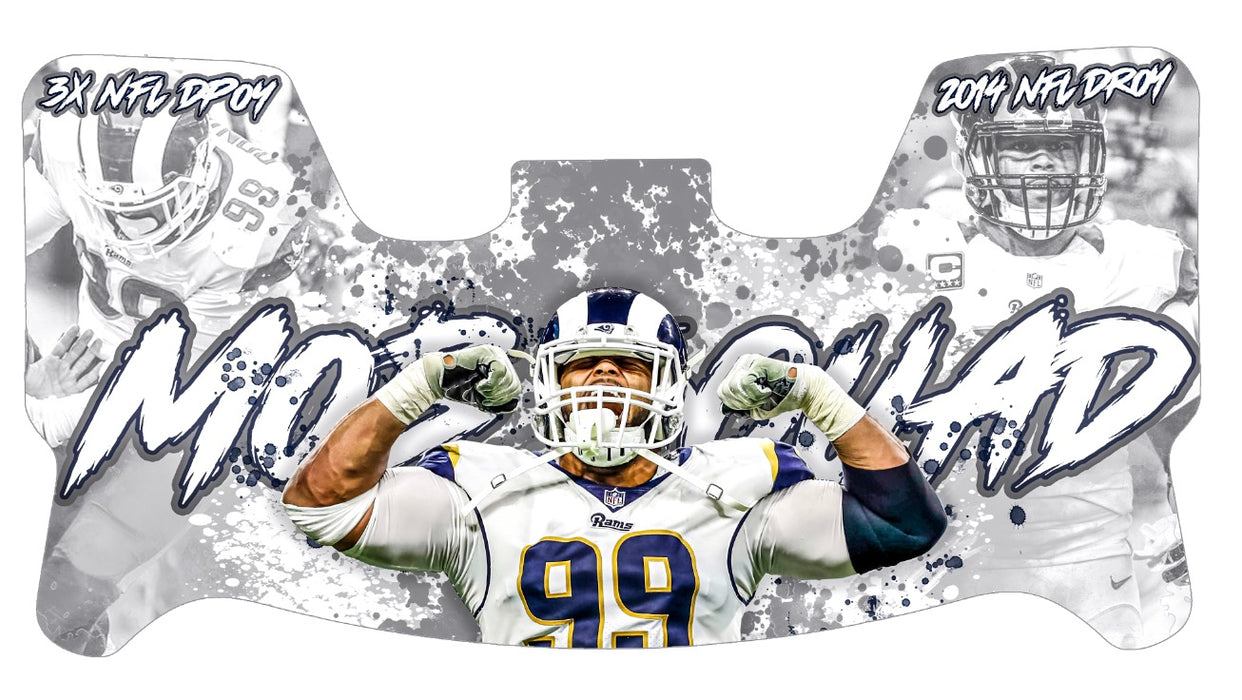 Aaron Donald Custom Visor for Any Full Size Riddell Helmet (Universal Fit)