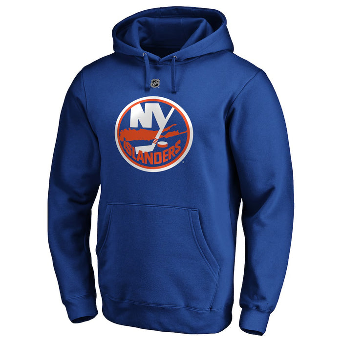 Mathew Barzal New York Islanders Fanatics Authentic Stack Player Name & Number Fitted Pullover Hoodie - Royal
