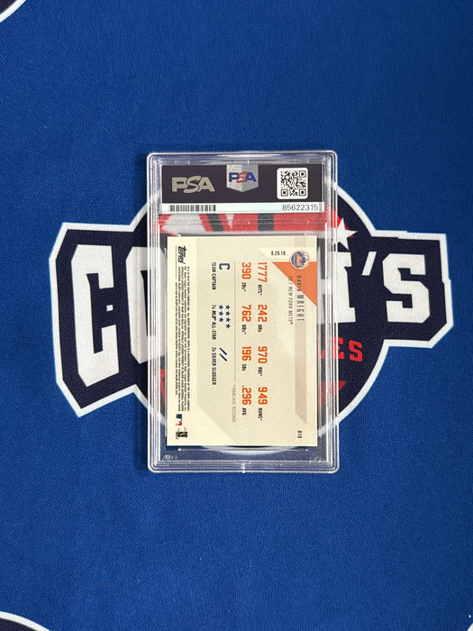 David Wright Autographed 2018 Topps Now #810 Final Game Slabbed Card (PSA)