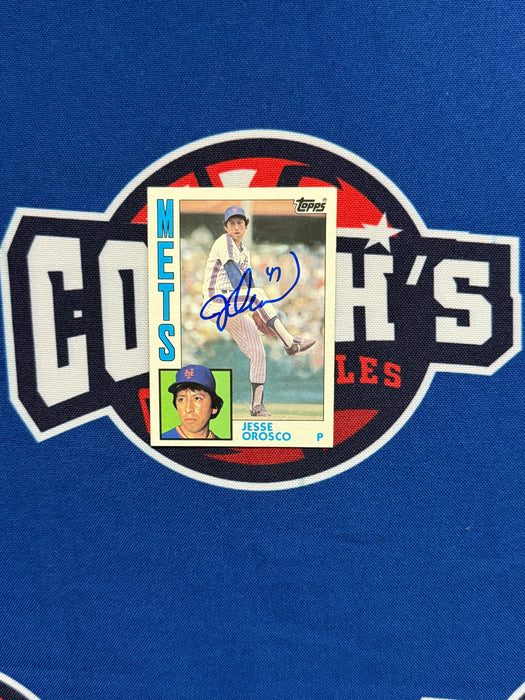 Jesse Orosco Autographed 1984 Topps Base Set Card (GTP)