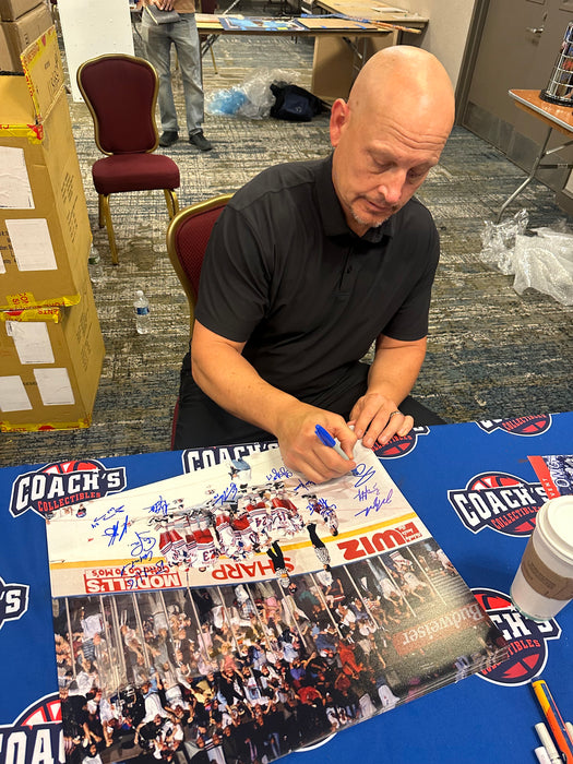 1994 New York Rangers Team Signed 16x20 Celebration Photo w/ 17 Autographs (Beckett)