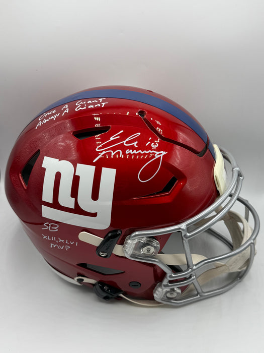 Eli Manning Autographed NY Giants Flash Speed Flex (Fanatics)