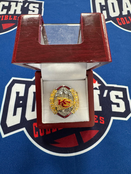 Patrick Mahomes Super Bowl LVIII Replica Ring with Display Box