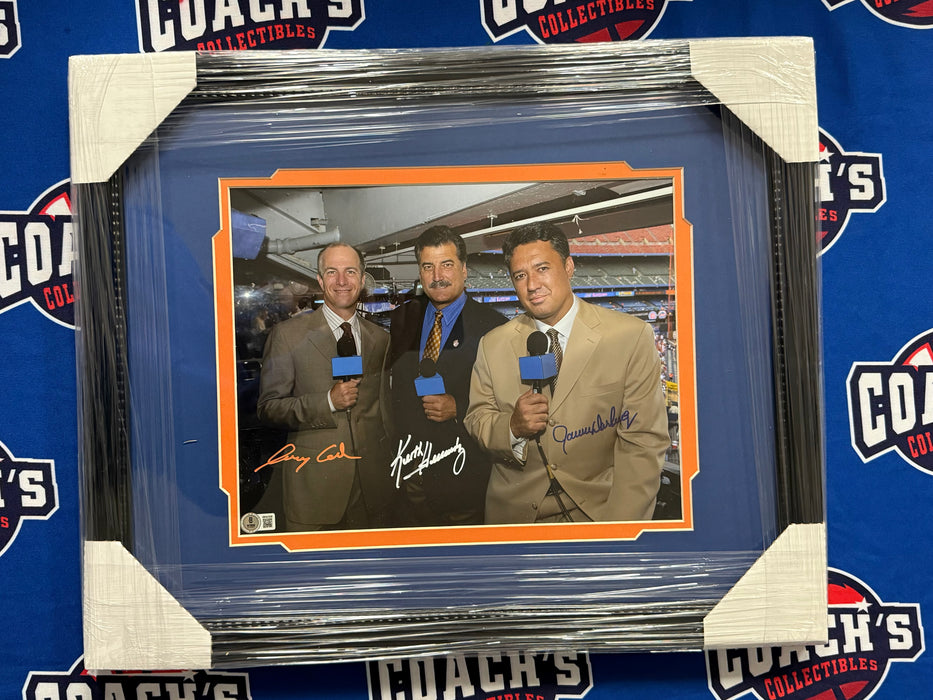 FRAMED Gary Cohen, Keith Hernandez & Ron Darling 11x14 Photo (JSA)