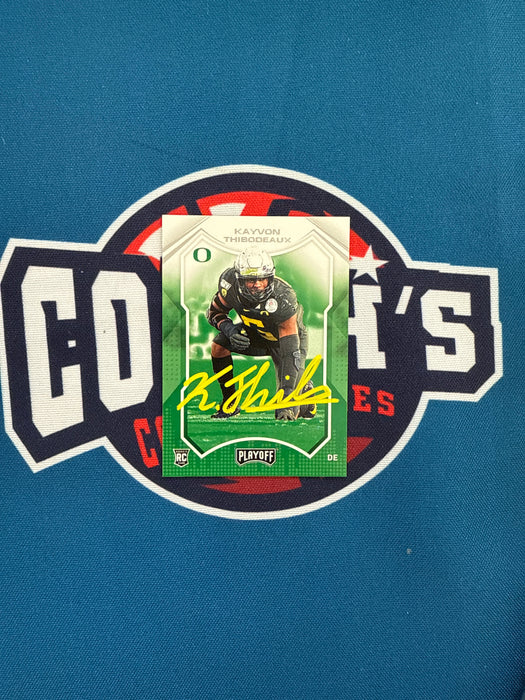 Kayvon Thibodeaux Autographed 2022 Panini Chronicles Playoff Draft Picks Rookie Card (GTP)