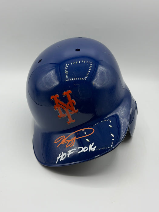 Mike Piazza Autographed NY Mets Full Size Rawlings Authentic Blue Helmet w/ HOF 2016 (Fanatics)