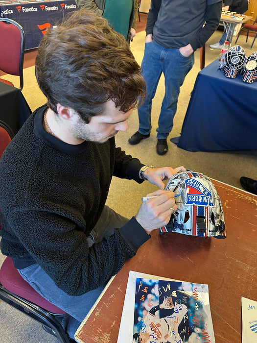Igor Shesterkin Autographed NY Rangers Full Size Replica Goalie Mask (Fanatics)