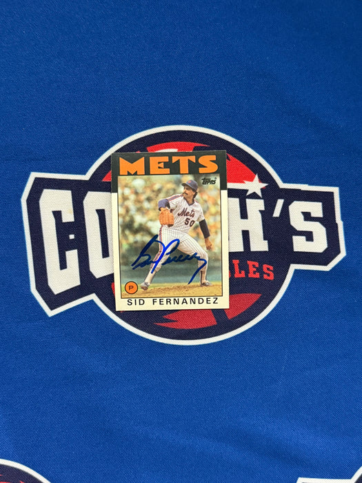 Sid Fernandez Autographed 1986 Topps Base Card (GTP)