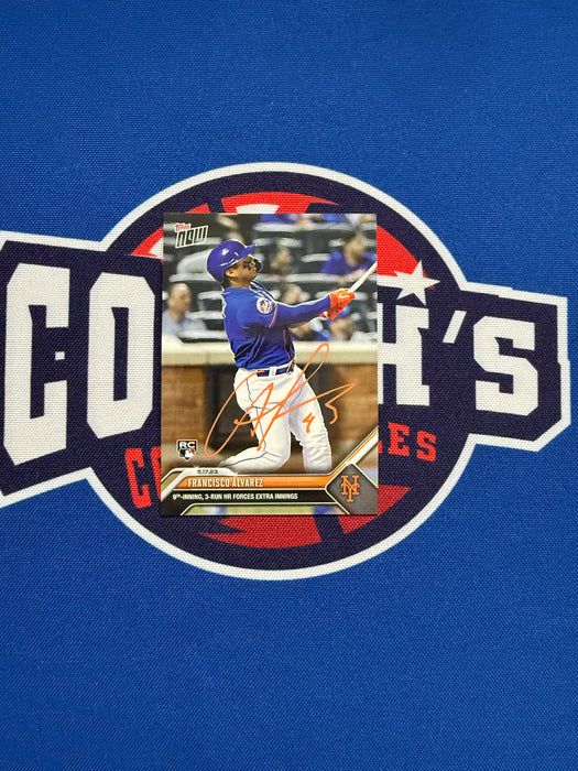 Francisco Alvarez Autographed 2023 Topps NOW Rookie Card #310 (GTP)