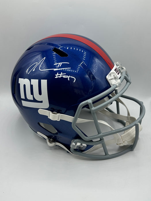 Dexter Lawrence Autographed NY Giants Replica Helmet (Beckett)