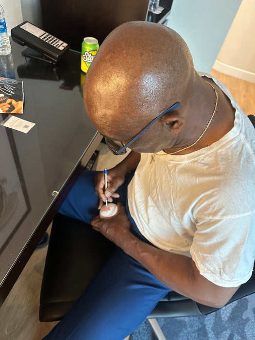 Mookie Wilson Autographed 1986 World Series Baseball w/ 86 WS Champs (JSA)