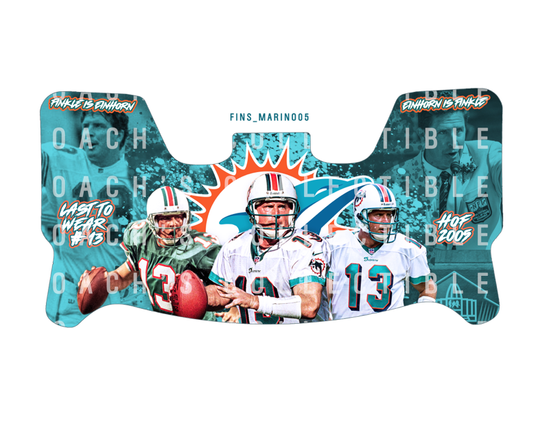 Dan Marino Custom Visor for Any Full Size Riddell Helmet (Universal Fit) (7)