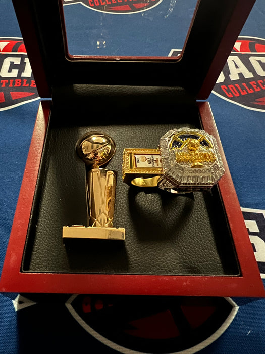 Denver Nuggets 2pc Replica NBA Championship Ring & Trophy with Display Box