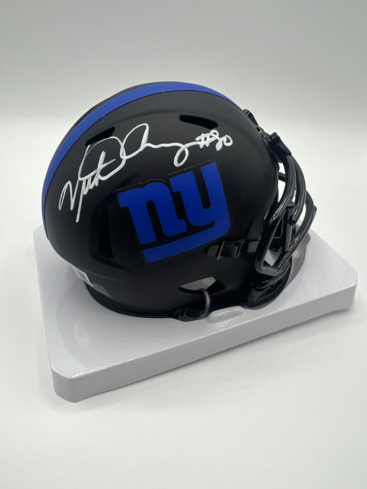 Victor Cruz Autographed NY Giants Eclipse Mini Helmet (Beckett)