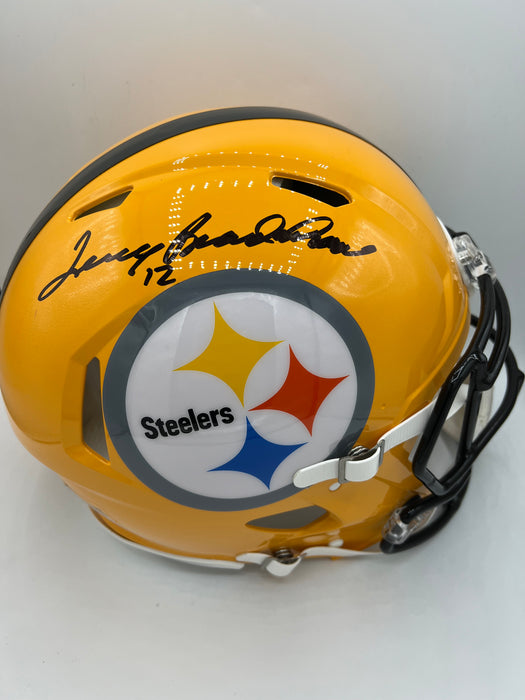 Terry Bradshaw Autographed Pittsburgh Steelers Full Size Throwback Authentic Helmet (Beckett)