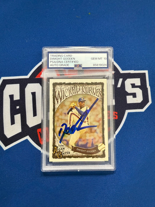 Dwight “Doc” Gooden Autographed Topps Allen & Ginter “Wicked Curves” Insert Card Gem 10 Auto (PSA SLAB)