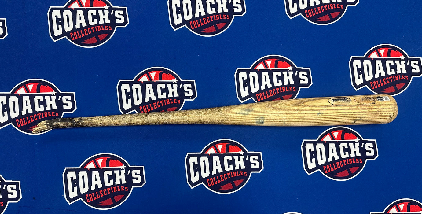 David Wright Autographed GAME USED & BROKEN Bat from 2012 Season w/ Inscr (MLB/Beckett)