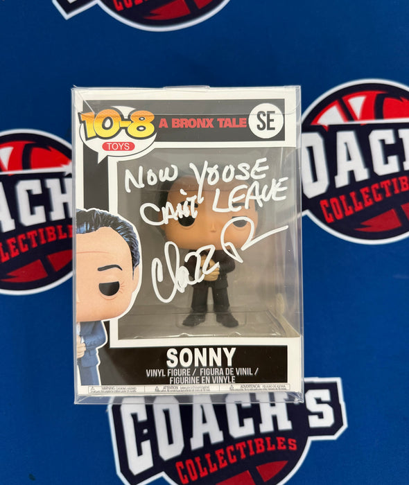 Chazz Palminteri Autographed CUSTOM Pop Figure w/ Now Youse Cant Leave Inscription (JSA)