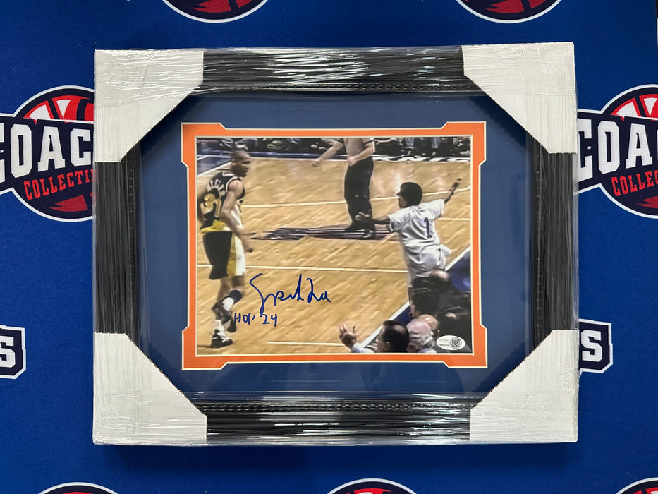 FRAMED Spike Lee Autographed 8x10 Photo Yelling at Reggie Miller (JSA)