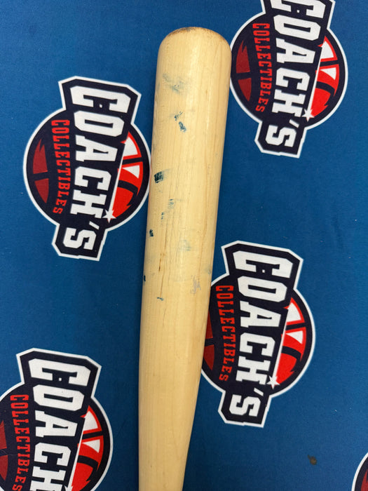 Ronny Mauricio Autographed GAME USED Bat from 2025 Season w/ Inscr (JSA)