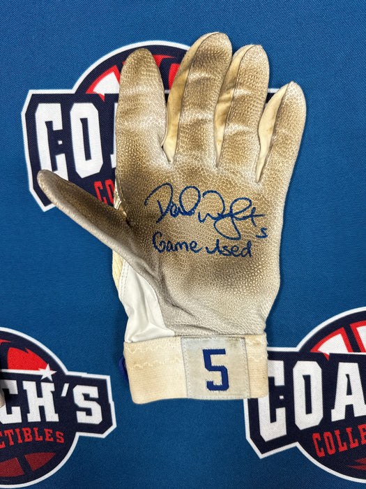 GAME USED David Wright Autographed PAIR of Nike Batting Gloves w/ Game Used Inscription (Beckett)